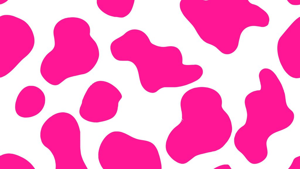 Hot Pink Cow Print Wallpaper Laptop